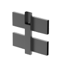 Reinforcing profiles and support profiles for vertical assembly